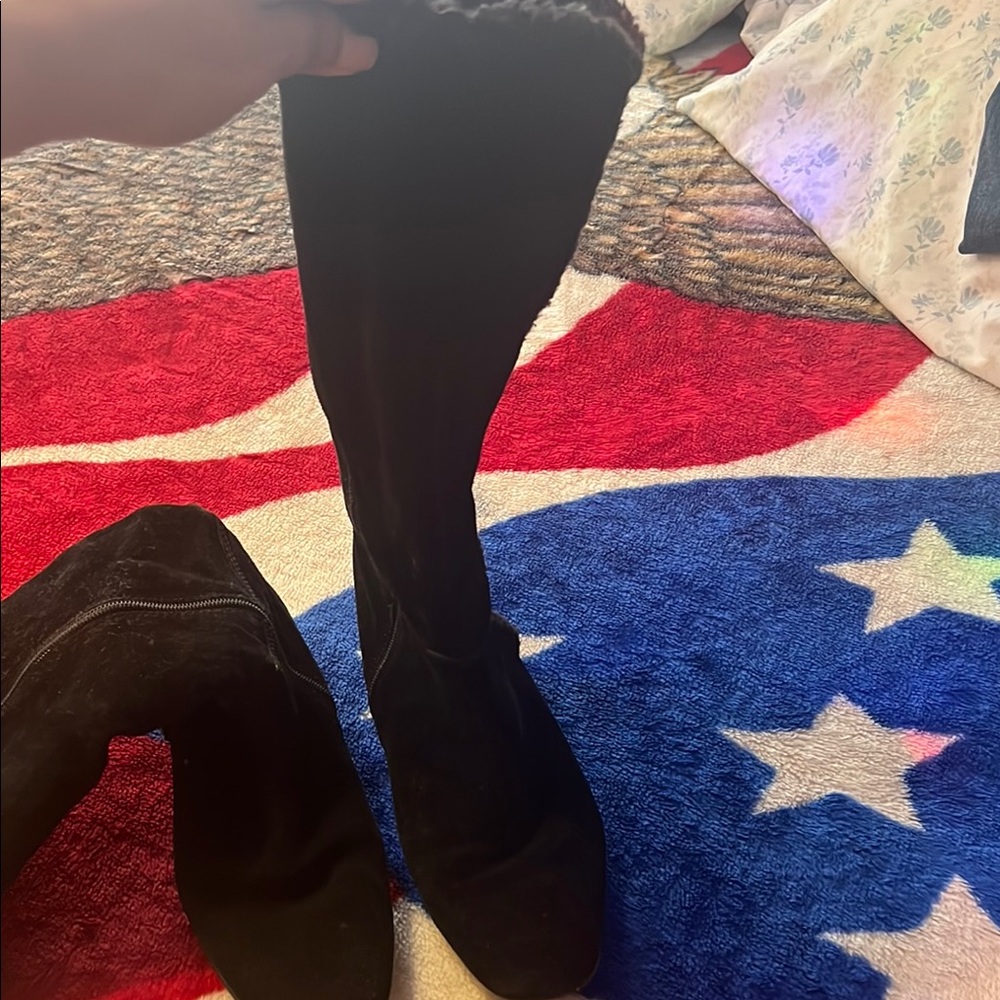 Sleek Black Over the Knee Boots